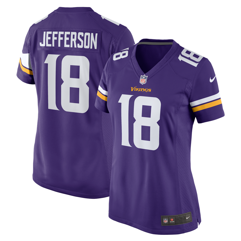 Women's Minnesota Vikings Justin Jefferson Purple Game Jersey