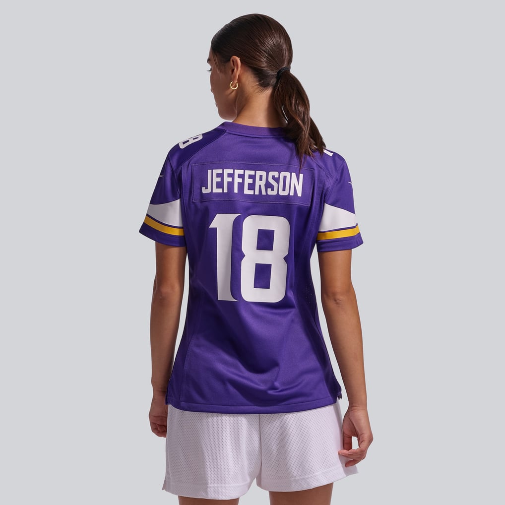 Women's Minnesota Vikings Justin Jefferson Purple Game Jersey