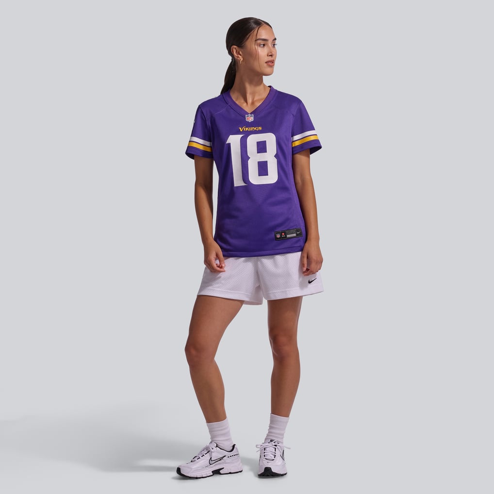 Women's Minnesota Vikings Justin Jefferson Purple Game Jersey
