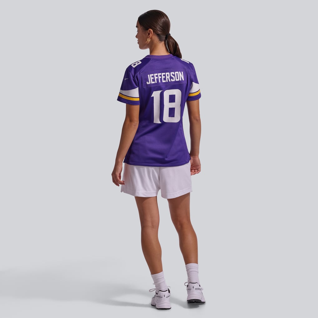 Women's Minnesota Vikings Justin Jefferson Purple Game Jersey