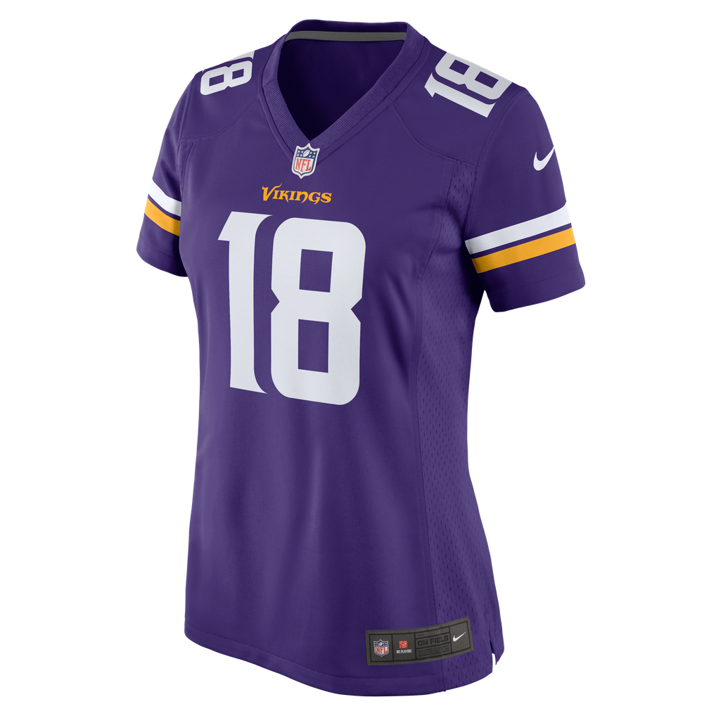 Women's Minnesota Vikings Justin Jefferson Purple Game Jersey