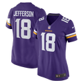 Women's Minnesota Vikings Justin Jefferson Purple Game Jersey