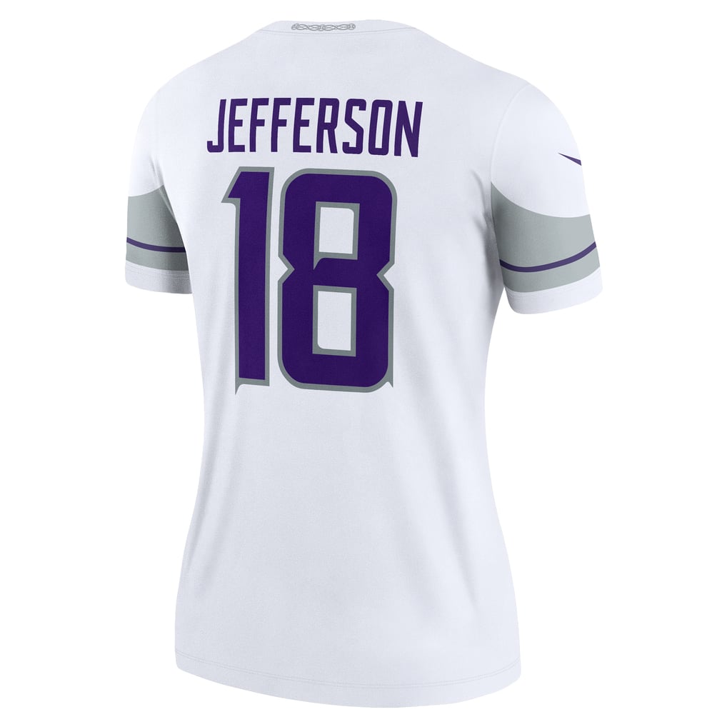 Women's Minnesota Vikings Justin Jefferson White Alternate Legend Player Performance Top