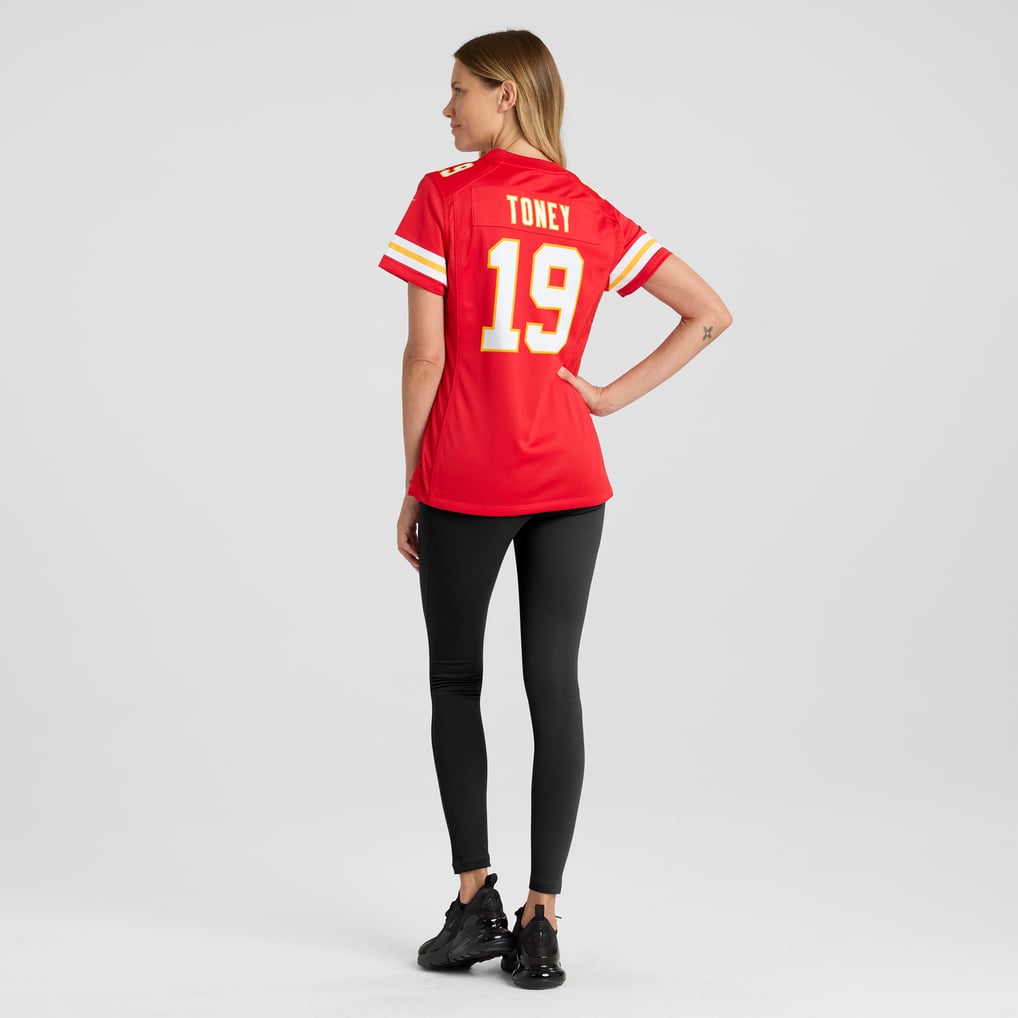 Women's Kansas City Chiefs Kadarius Toney Red Game Player Jersey