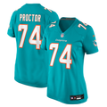 Women's Miami Dolphins Kadyn Proctor Aqua Team Game Jersey