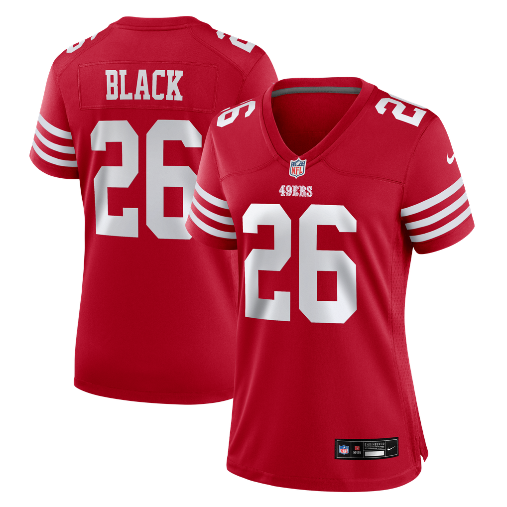 Women's San Francisco 49ers Kaelon Black Scarlet Team Game Jersey