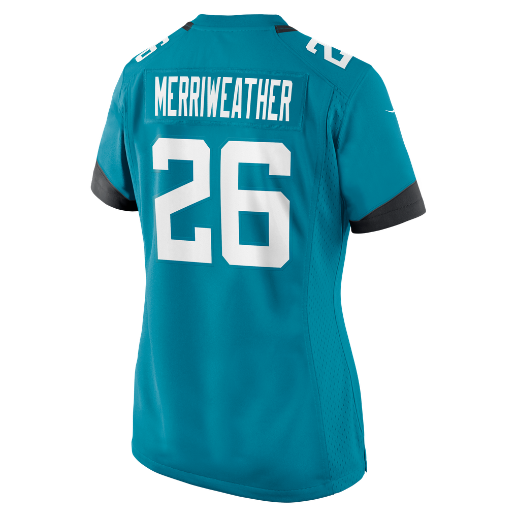 Women's Jacksonville Jaguars Kaevon Merriweather Teal Team Game Jersey