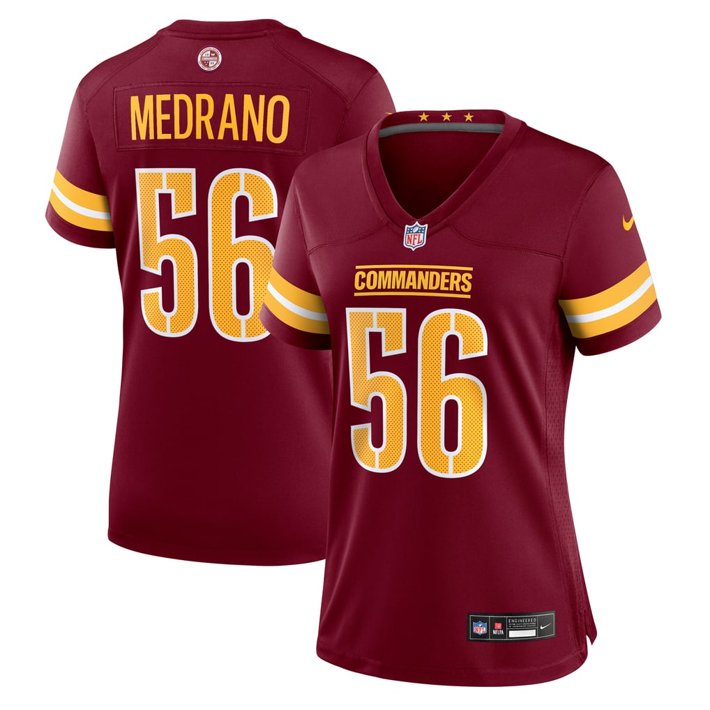 Women's Washington Commanders Kain Medrano Burgundy Team Game Jersey