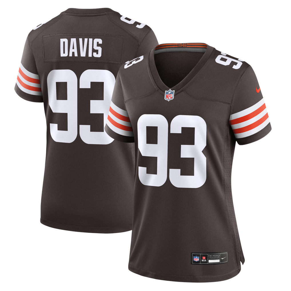 Women's Cleveland Browns Kalia Davis Brown Team Game Jersey