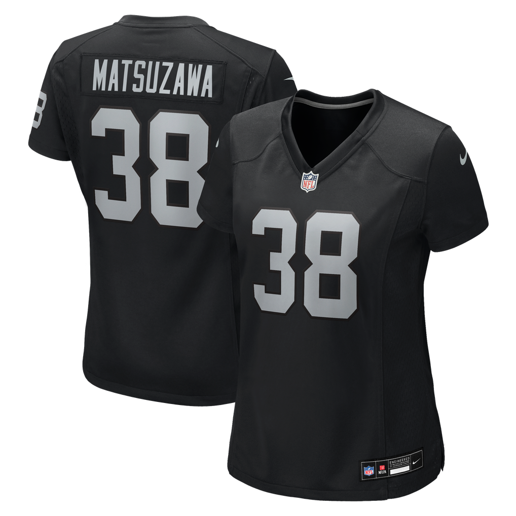 Women's Las Vegas Raiders Kansei Matsuzawa Black Team Game Jersey