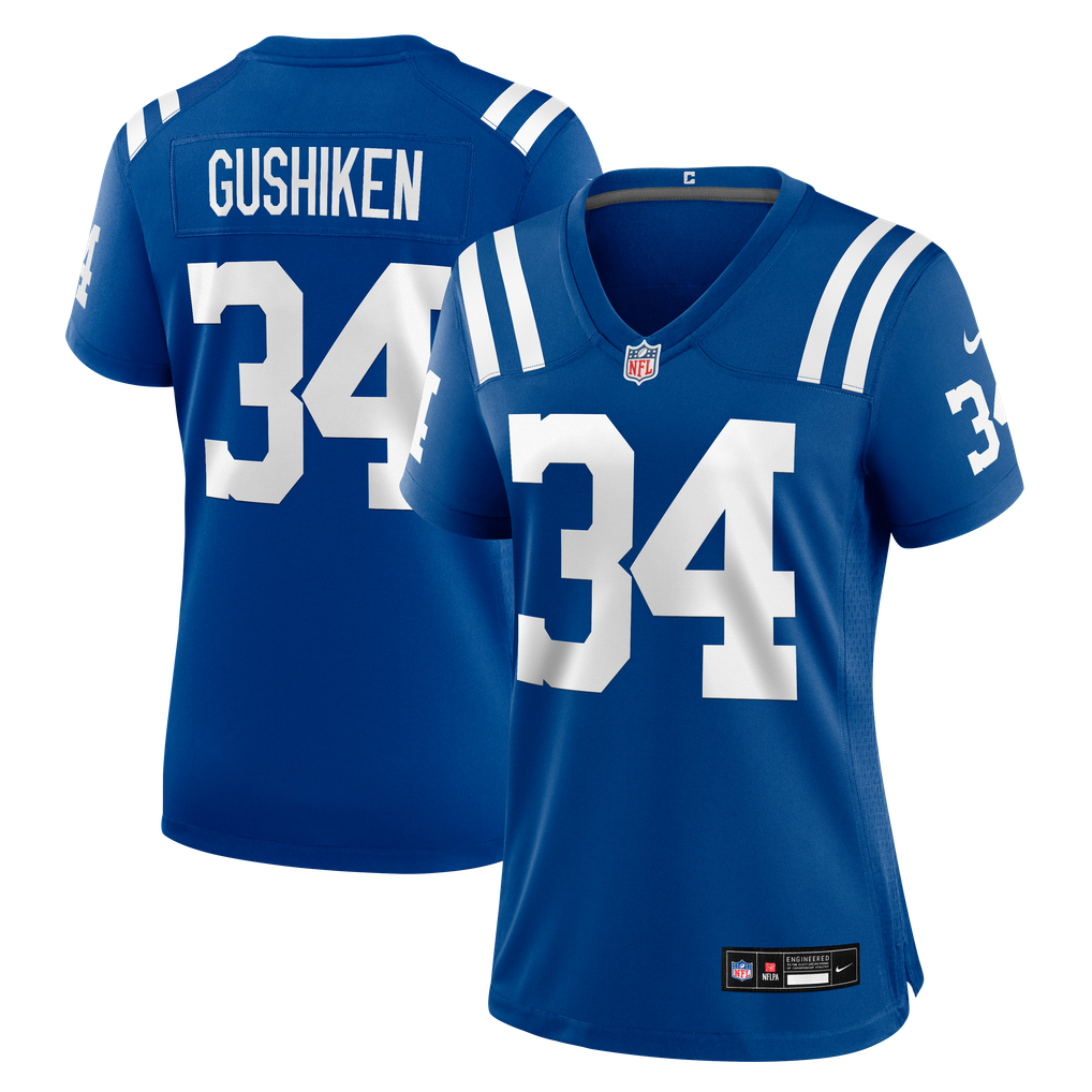 Women's Indianapolis Colts Kapena Gushiken Royal Team Game Jersey