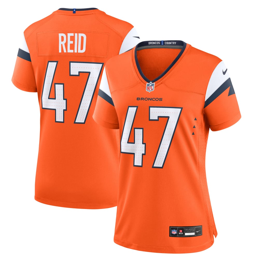 Women's Denver Broncos Karene Reid Orange Team Game Jersey