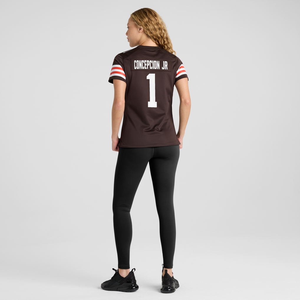 Women's Cleveland Browns KC Concepcion Jr. Brown Team Game Jersey