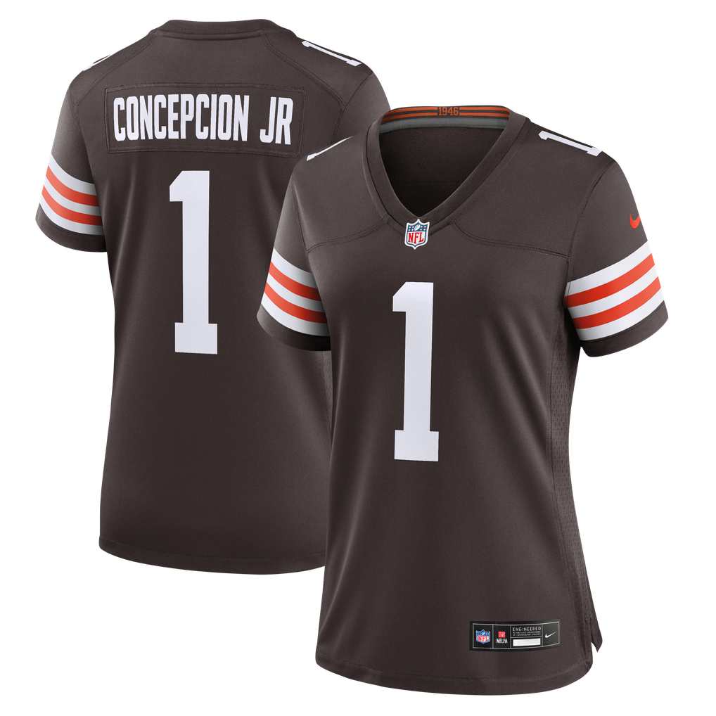 Women's Cleveland Browns KC Concepcion Jr. Brown Team Game Jersey