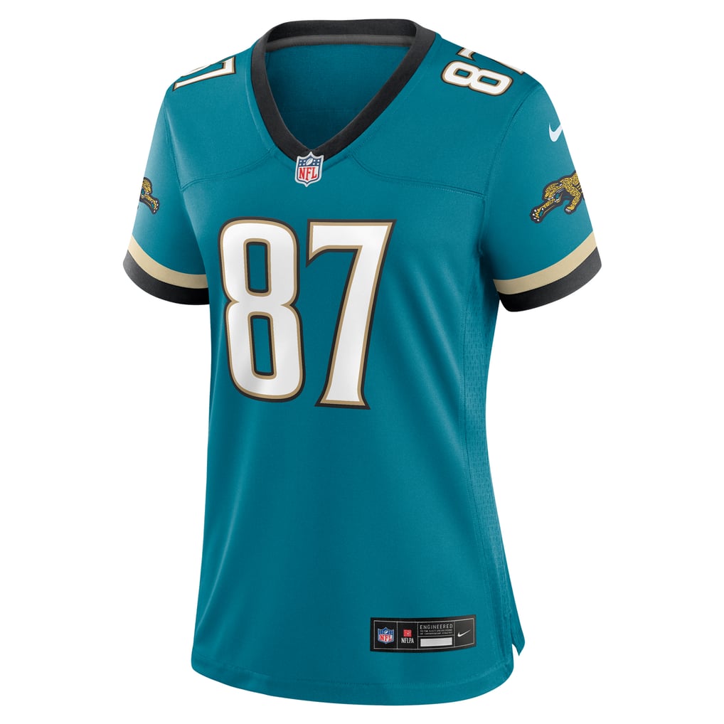 Women's Jacksonville Jaguars Keenan McCardell Teal Prowler Throwback Retired Player Game Jersey