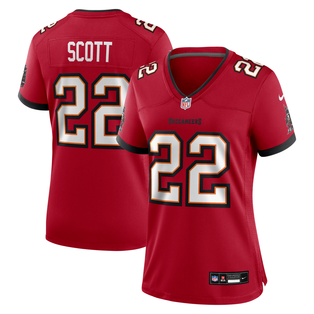 Women's Tampa Bay Buccaneers Keionte Scott Red Team Game Jersey
