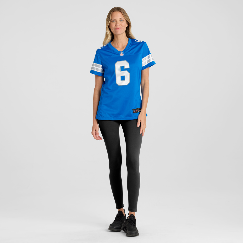 Women's Detroit Lions Keith Abney II Blue Team Game Jersey
