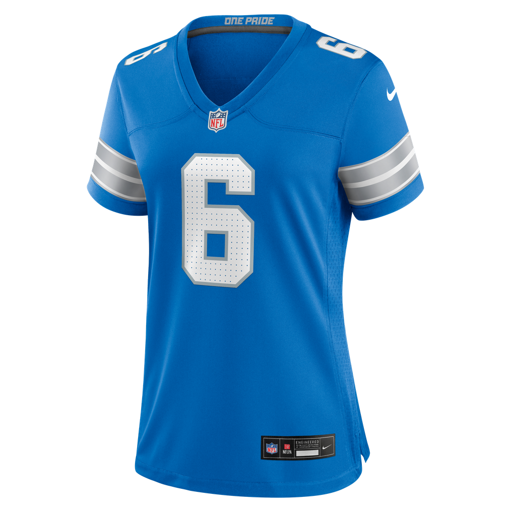 Women's Detroit Lions Keith Abney II Blue Team Game Jersey