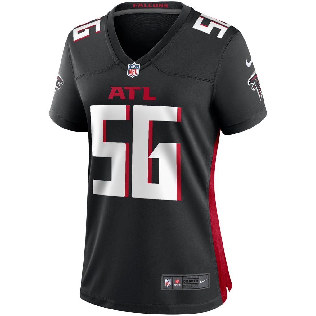 Women's Atlanta Falcons Keith Brooking Black Game Retired Player Jersey