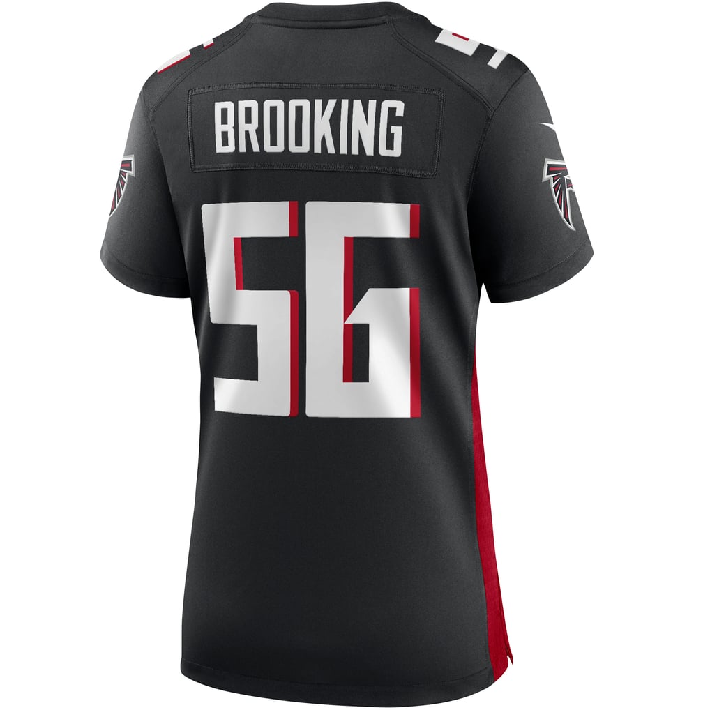 Women's Atlanta Falcons Keith Brooking Black Game Retired Player Jersey