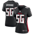 Women's Atlanta Falcons Keith Brooking Black Game Retired Player Jersey