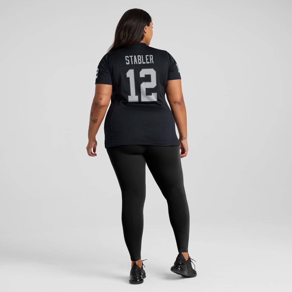Women's Las Vegas Raiders Ken Stabler Black Game Retired Player Jersey