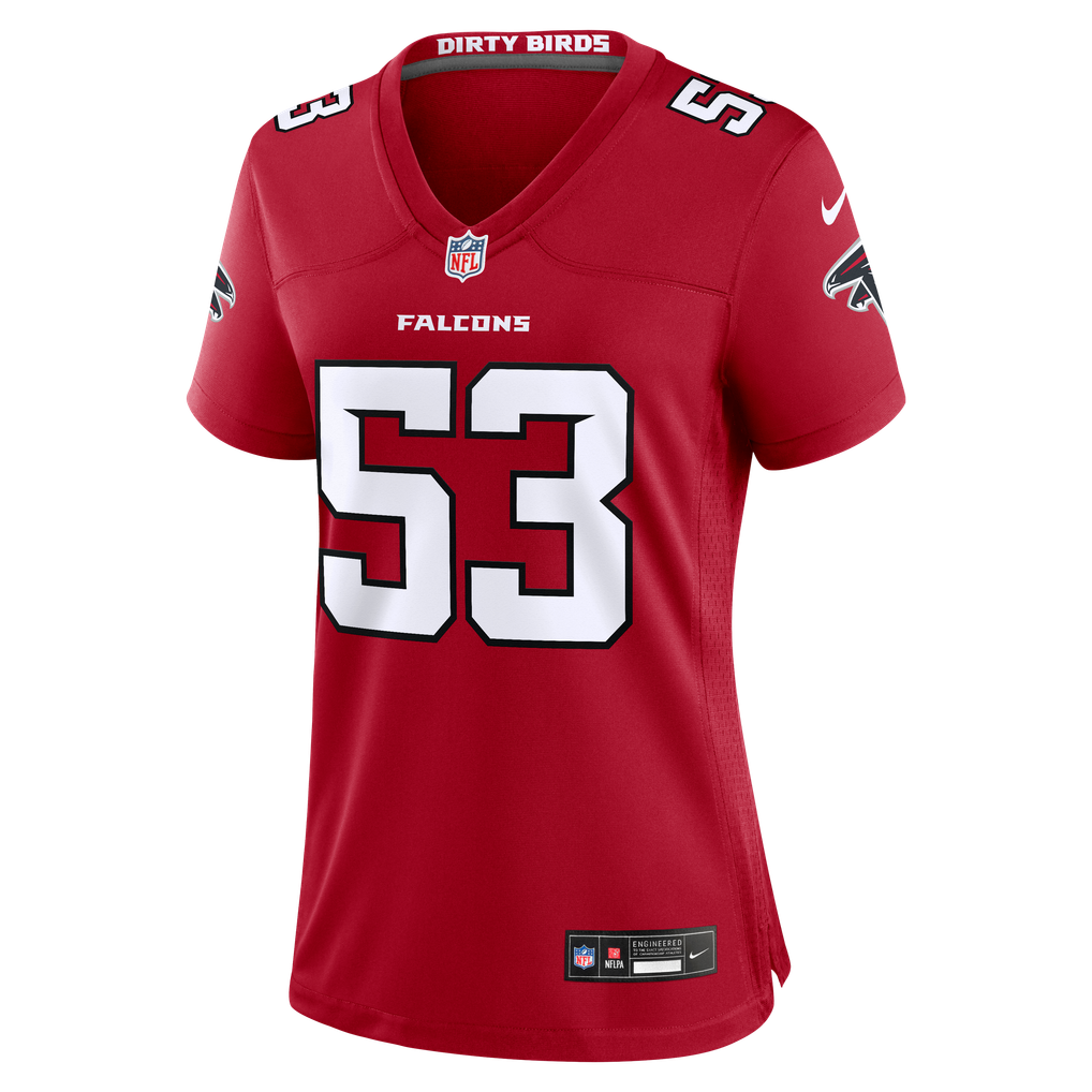 Women's Atlanta Falcons Kendal Daniels Red Team Game Jersey