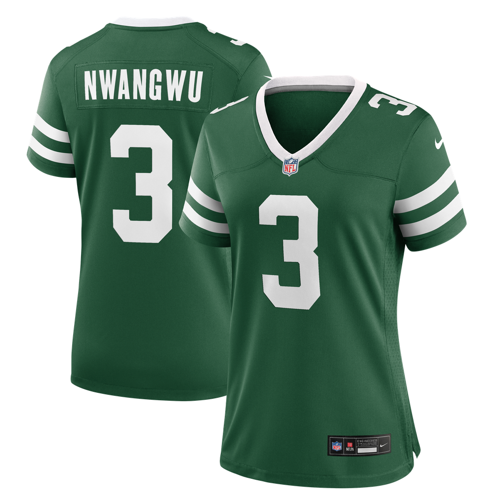 Women's New York Jets Kene Nwangwu Legacy Green Team Game Jersey