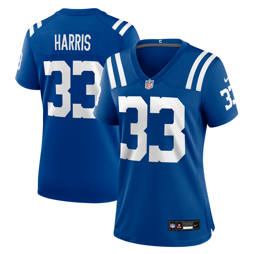 Women's Indianapolis Colts Kenneth Harris Royal Team Game Jersey