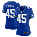 Women's Seattle Seahawks Kenny Easley Royal Throwback Retired Player Game Jersey
