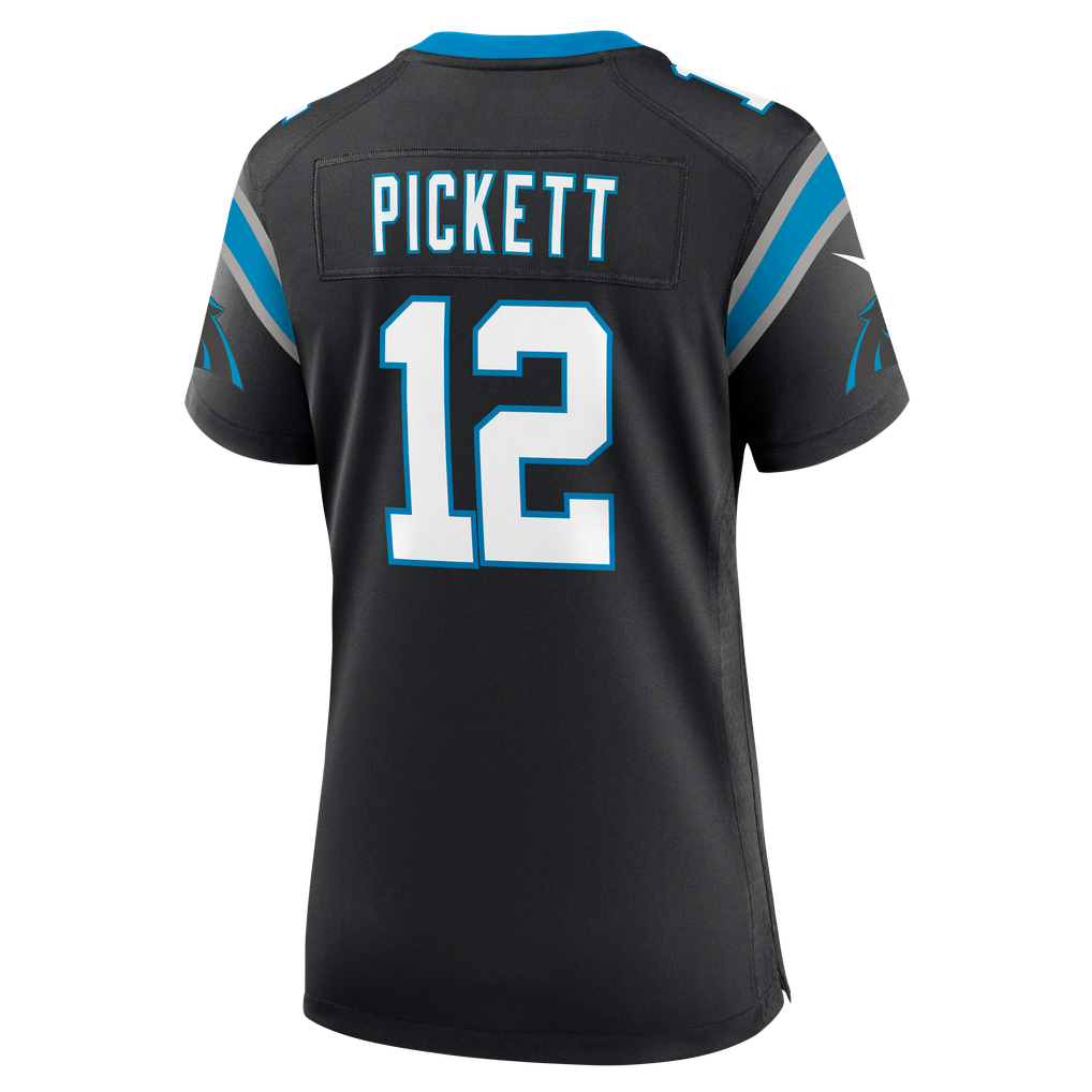 Women's Carolina Panthers Kenny Pickett Black Team Game Jersey