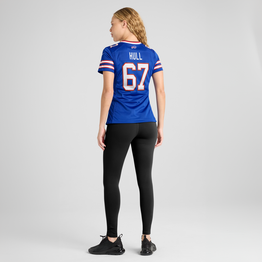 Women's Buffalo Bills Kent Hull Royal Game Retired Player Jersey
