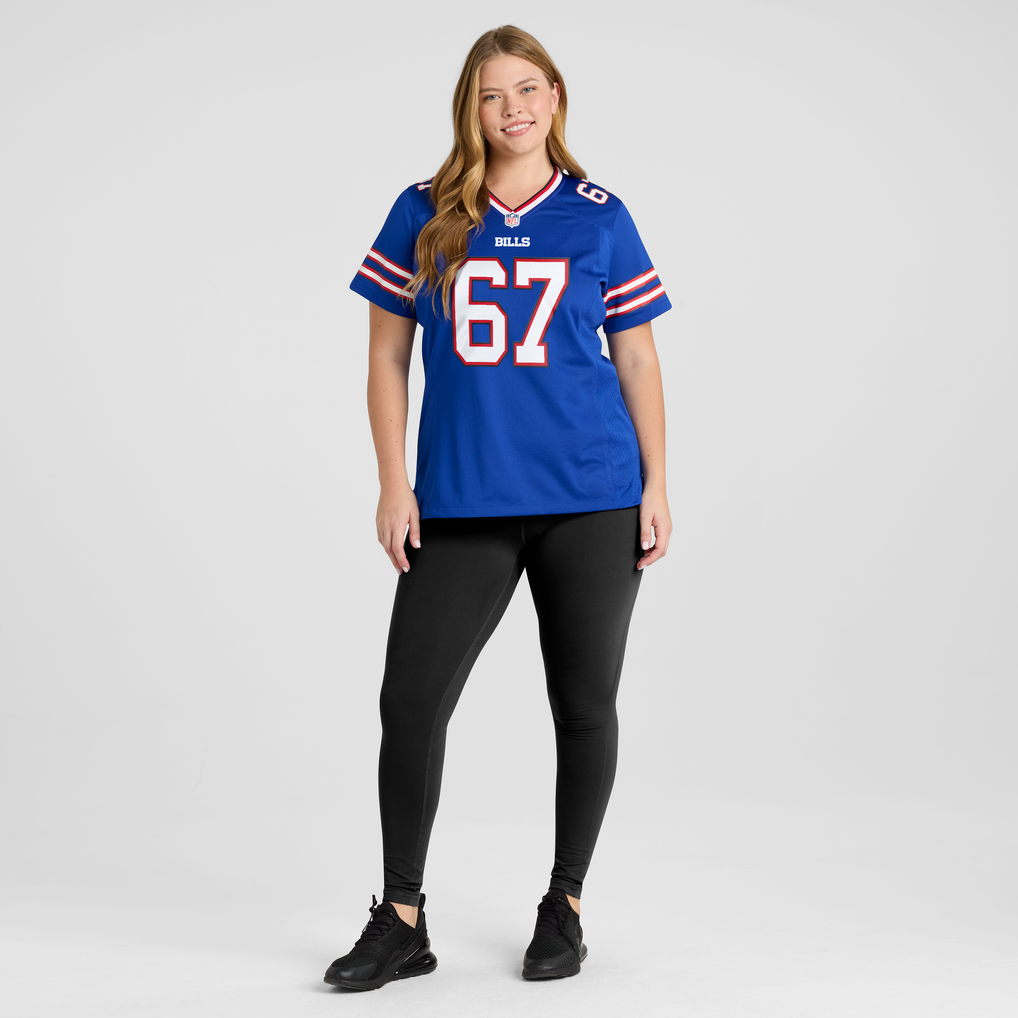 Women's Buffalo Bills Kent Hull Royal Game Retired Player Jersey