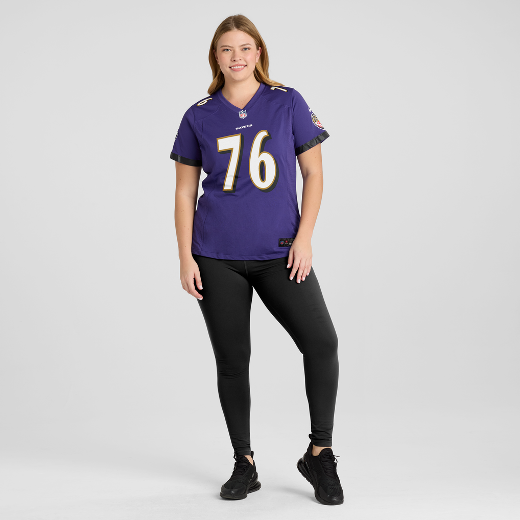Women's Baltimore Ravens Kenyon Green Purple Team Game Jersey