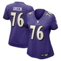Women's Baltimore Ravens Kenyon Green Purple Team Game Jersey