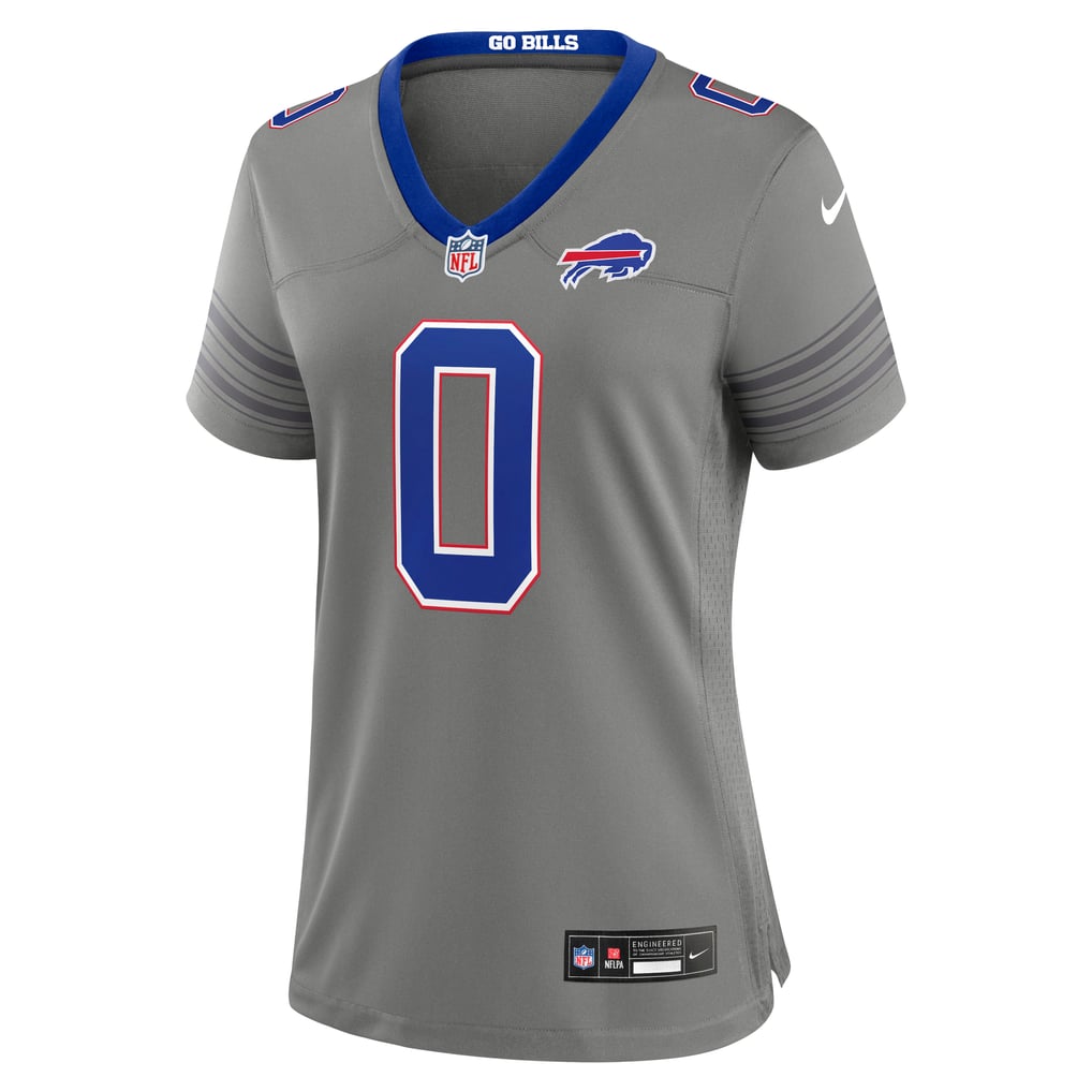 Women's Buffalo Bills Keon Coleman Gray Nickel City Game Jersey