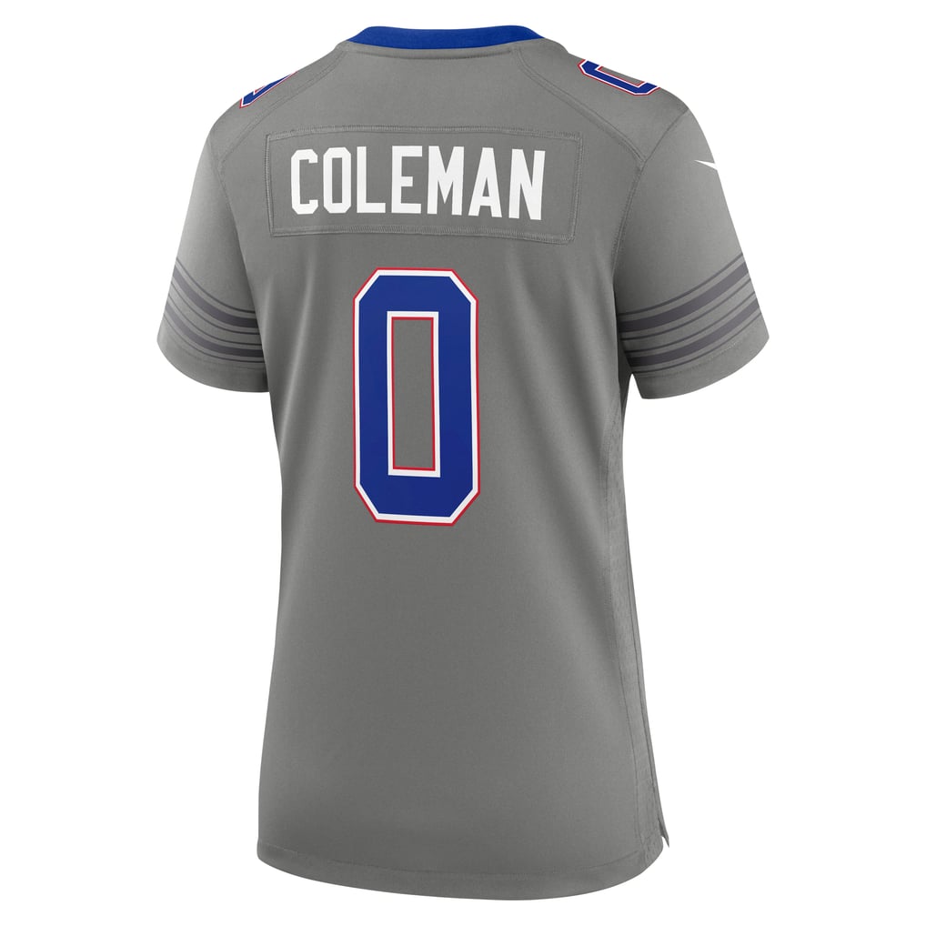 Women's Buffalo Bills Keon Coleman Gray Nickel City Game Jersey