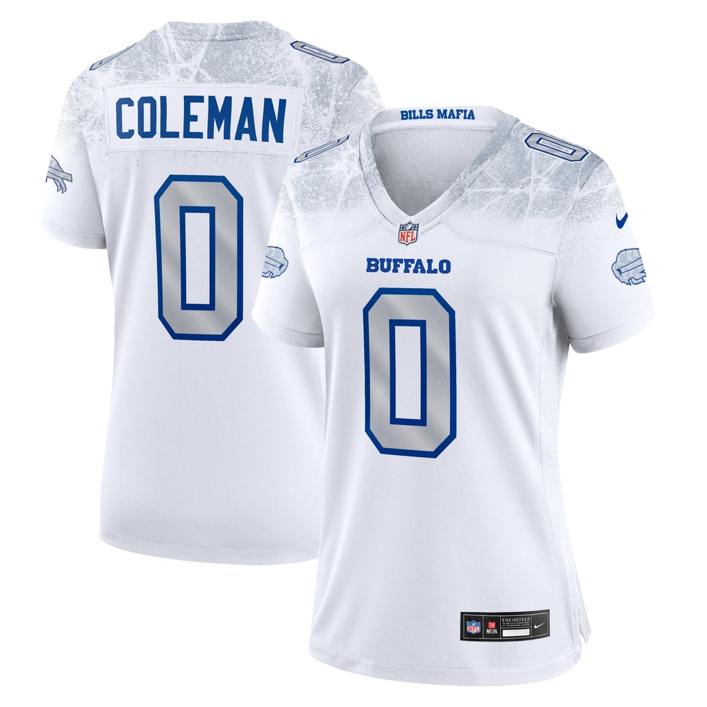 Women's Buffalo Bills Keon Coleman White Rivalries Collection Game Jersey