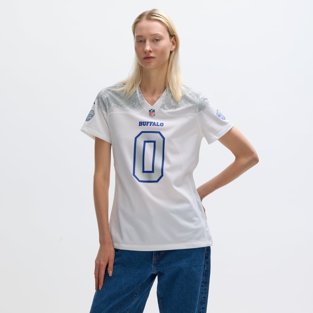 Women's Buffalo Bills Keon Coleman White Rivalries Collection Game Jersey