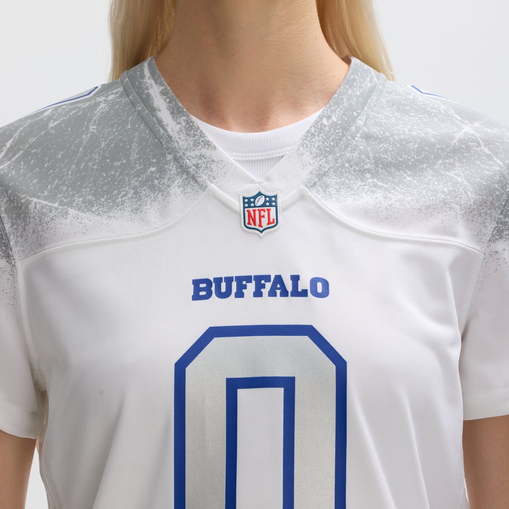 Women's Buffalo Bills Keon Coleman White Rivalries Collection Game Jersey