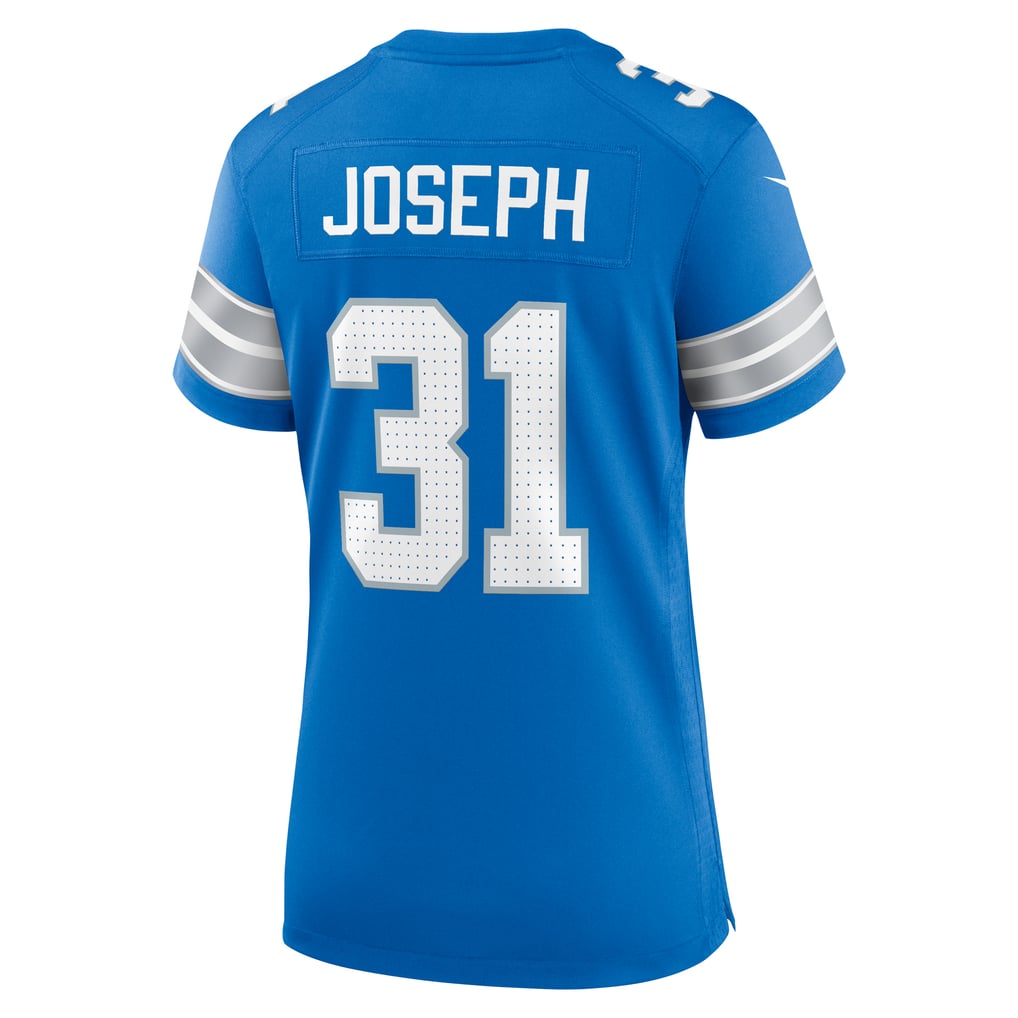 Women's Detroit Lions Kerby Joseph Blue Team Game Jersey