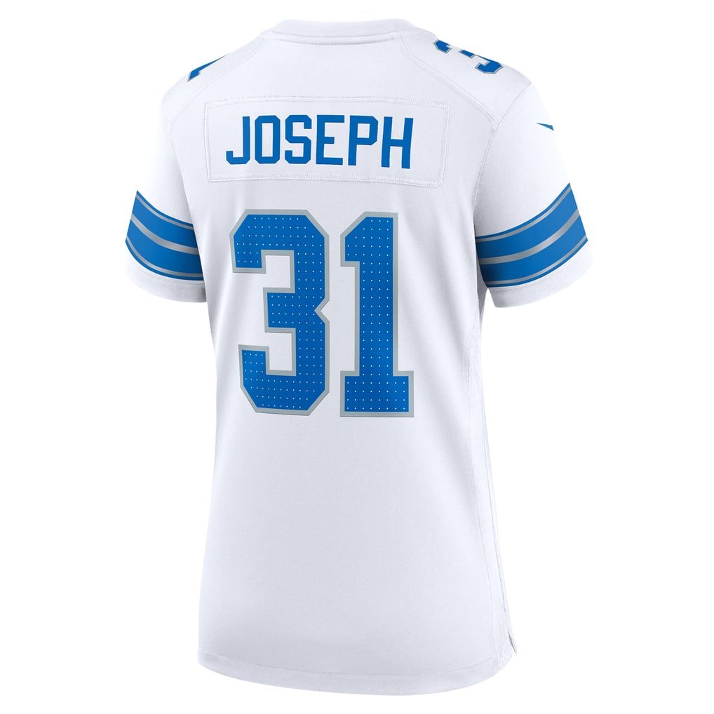 Women's Detroit Lions Kerby Joseph White Game Jersey