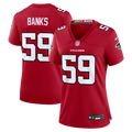 Women's Atlanta Falcons Keshawn Banks Red Team Game Jersey