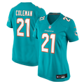Women's Miami Dolphins Kevin Coleman Aqua Team Game Jersey