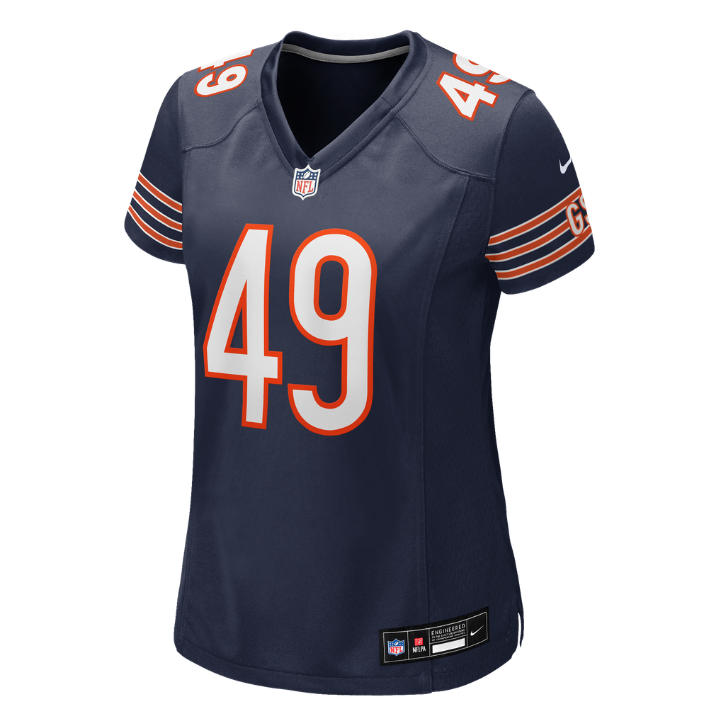 Women's Chicago Bears Keyshaun Elliott Navy Team Game Jersey