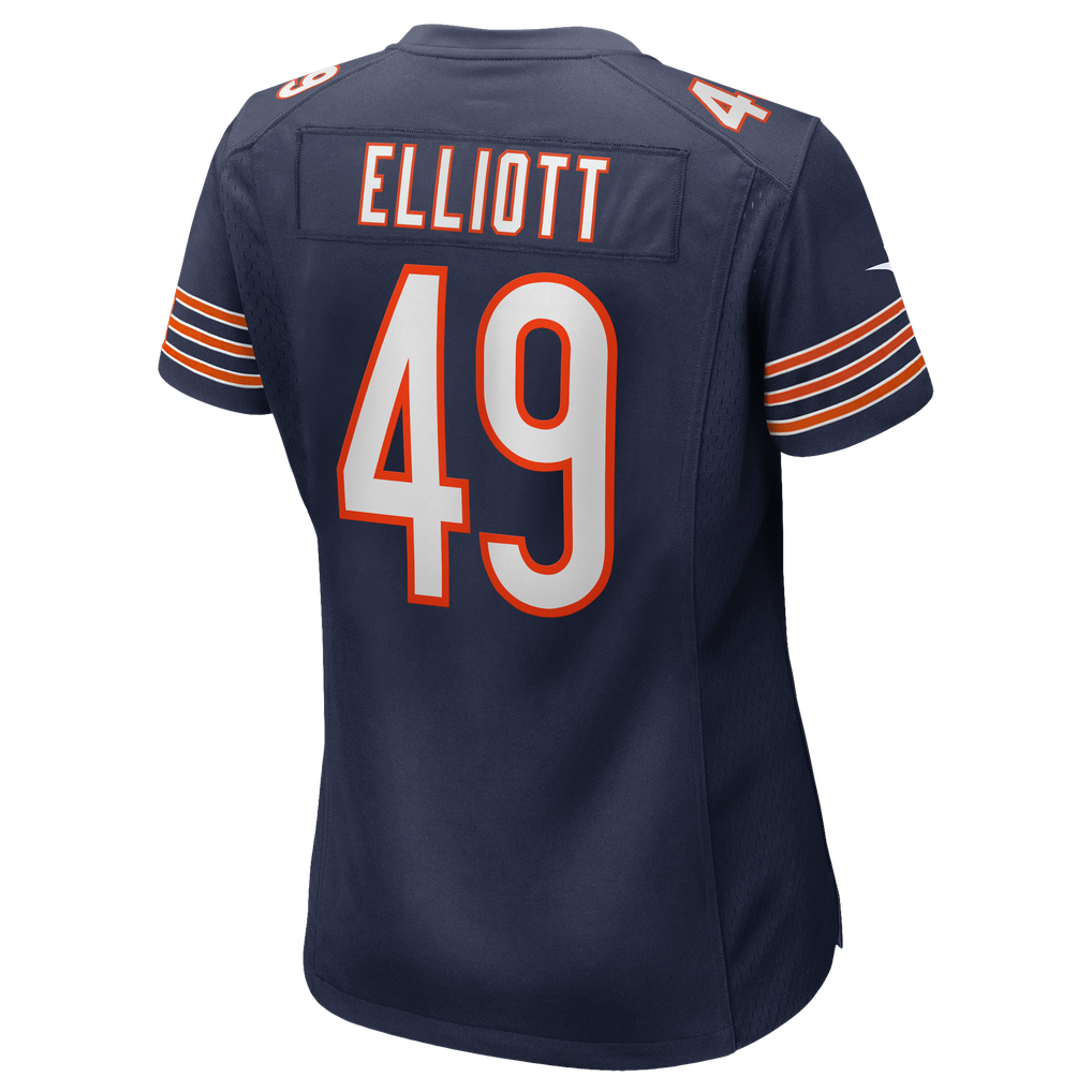 Women's Chicago Bears Keyshaun Elliott Navy Team Game Jersey