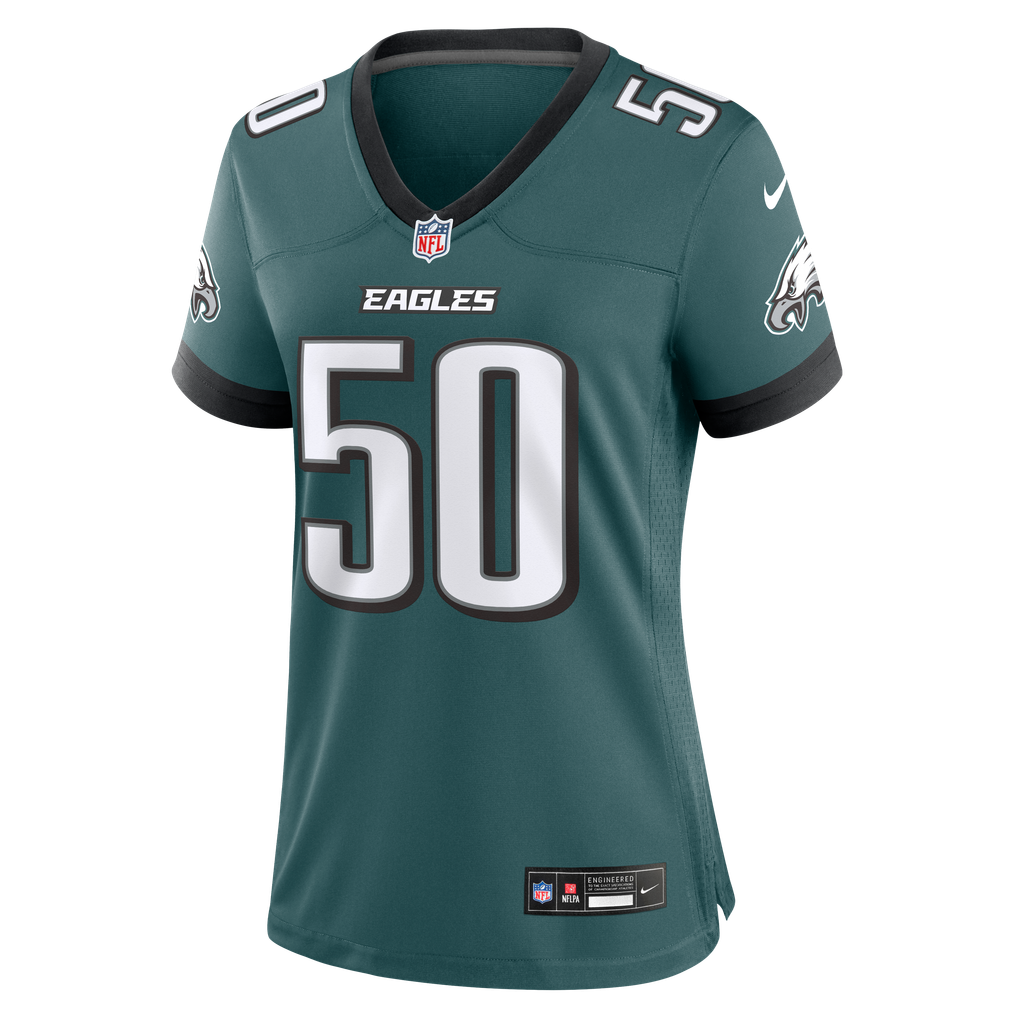 Women's Philadelphia Eagles Keyshawn James-Newby Midnight Green Team Game Jersey