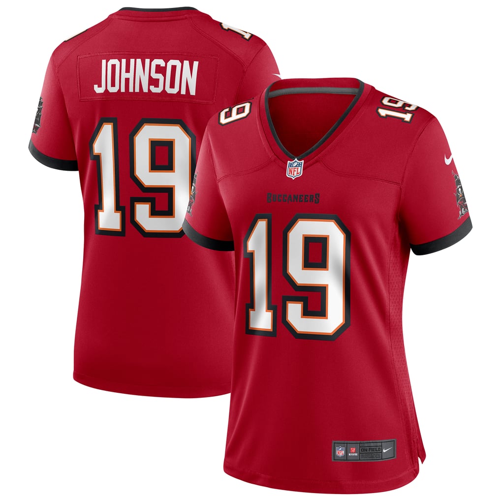 Women's Tampa Bay Buccaneers Keyshawn Johnson Red Game Retired Player Jersey