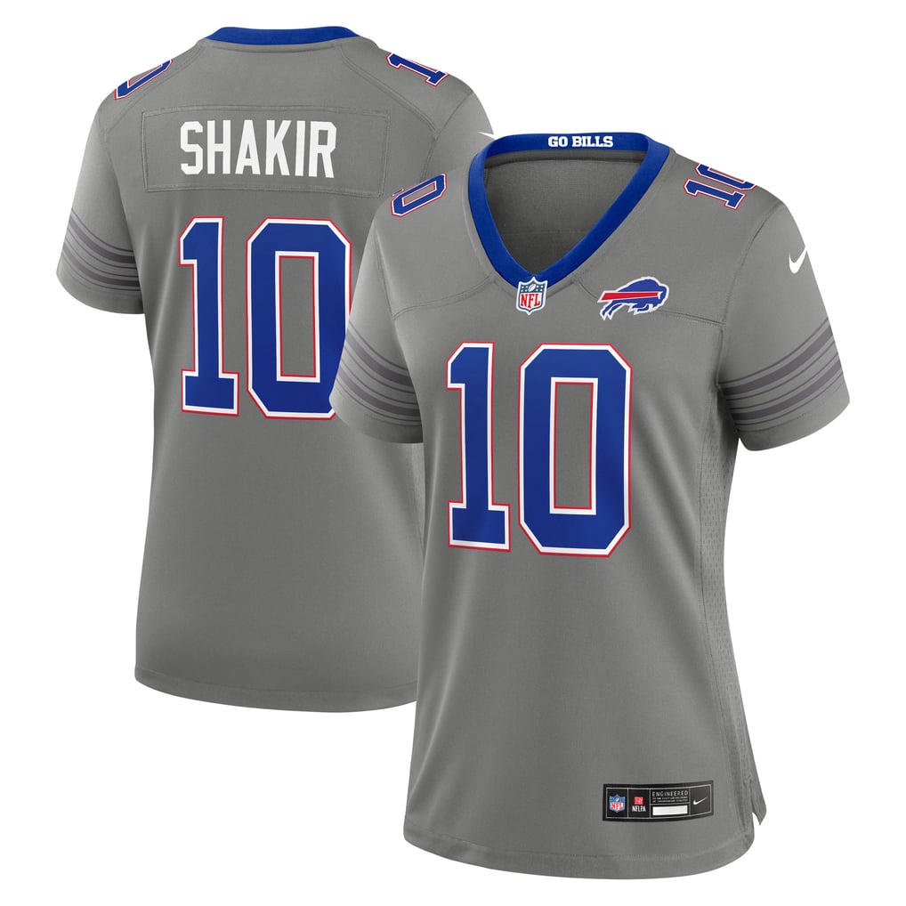 Women's Buffalo Bills Khalil Shakir Gray Nickel City Game Jersey