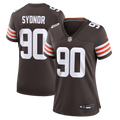 Women's Cleveland Browns Khordae Sydnor Brown Team Game Jersey